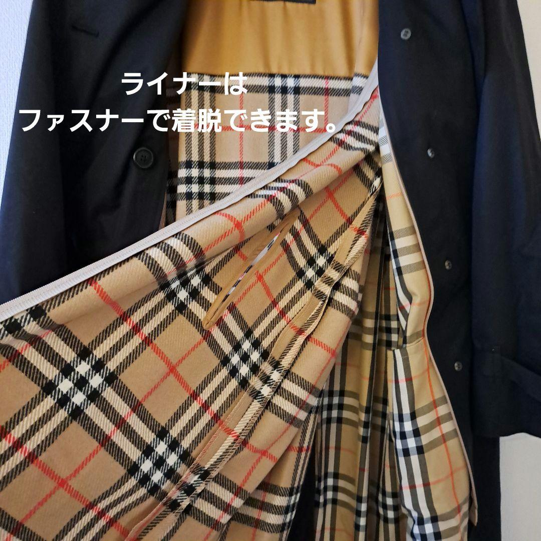 mame 様専用【BURBERRY】トレンチコートブラック ライナー付き 9AR