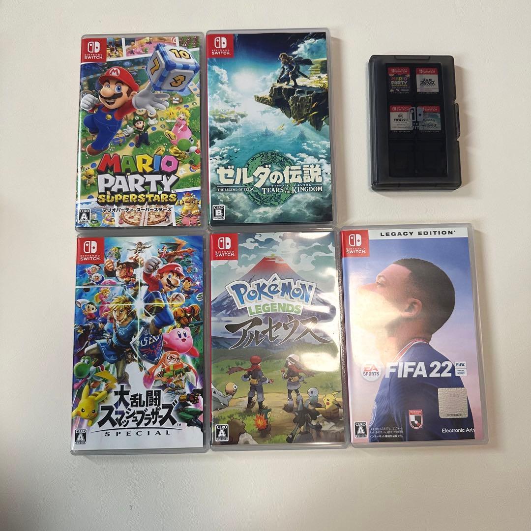 Nintendo Switch 本体＋付属品＋ソフト5つ - メルカリ