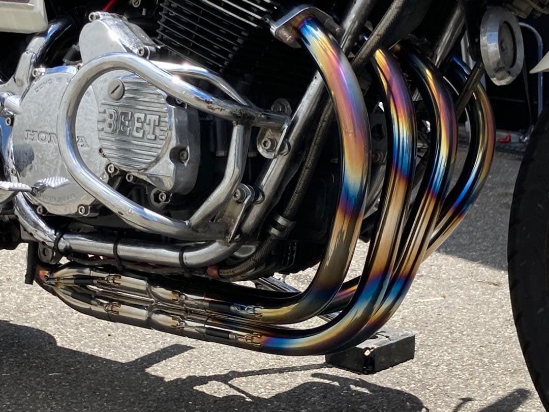 ホンダ CBX400F 新型 サタケ 手曲げステンレスマフラー 45パイ - メルカリ