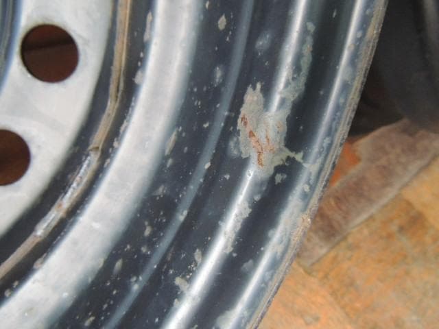 T291　16×5.5J　スチールホイール　4枚　PCD 100　4穴　自家塗装