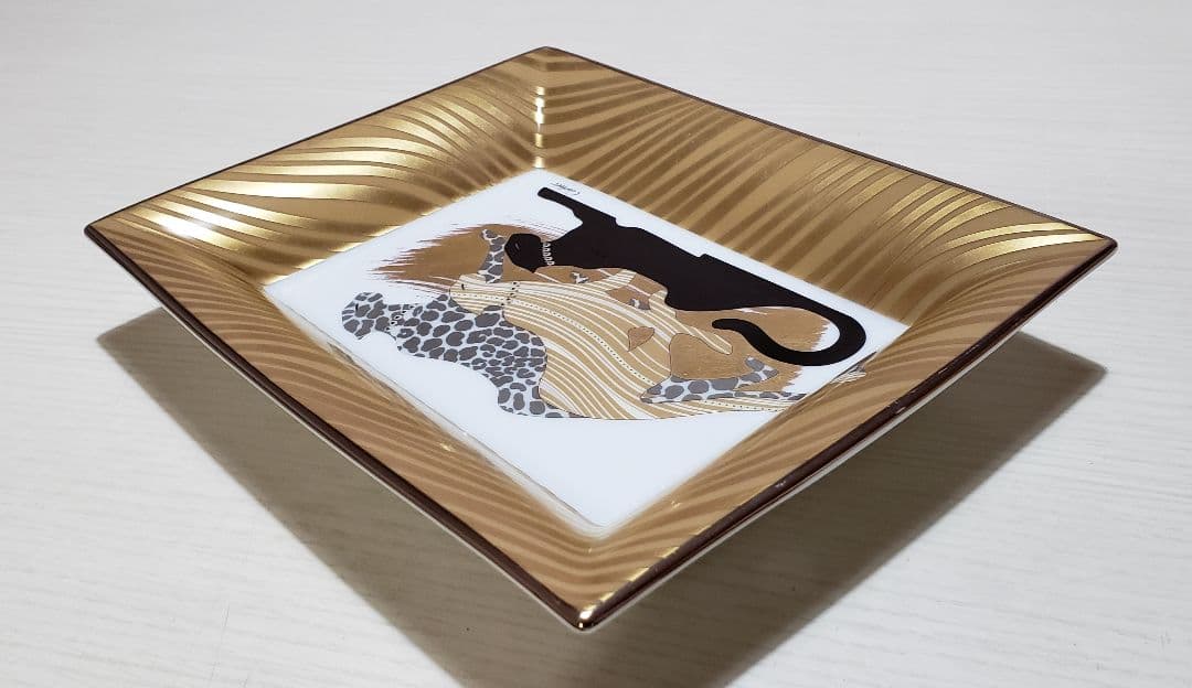 Cartier カルティエ プレート パンサー 皿 小物入 ポーセリン トレー