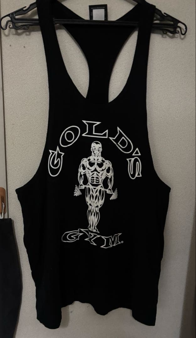 ゴールドジム タンクトップ Lサイズ ブラック - メルカリ