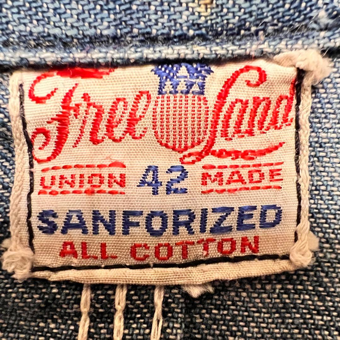 40sヴィンテージ 大戦期Free Land デニム カバーオール - メルカリ