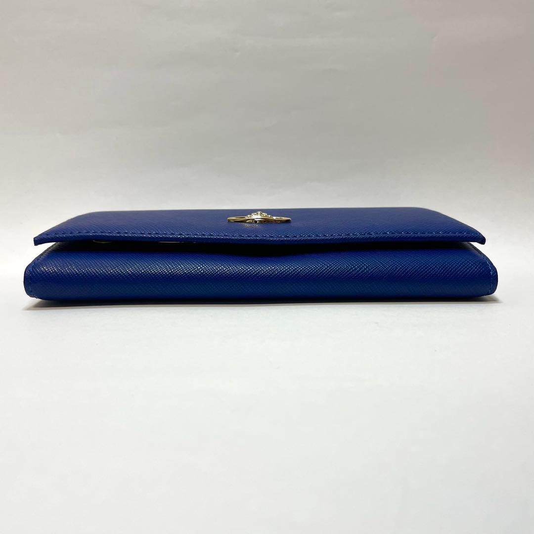 いちごちゃん様専用】Vivienne Westwood 二つ折り財布 ブルー - メルカリ