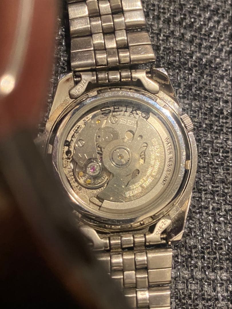 SEIKO 自動巻き腕時計 セイコー5 裏スケルトン 7S26-01V - メルカリ