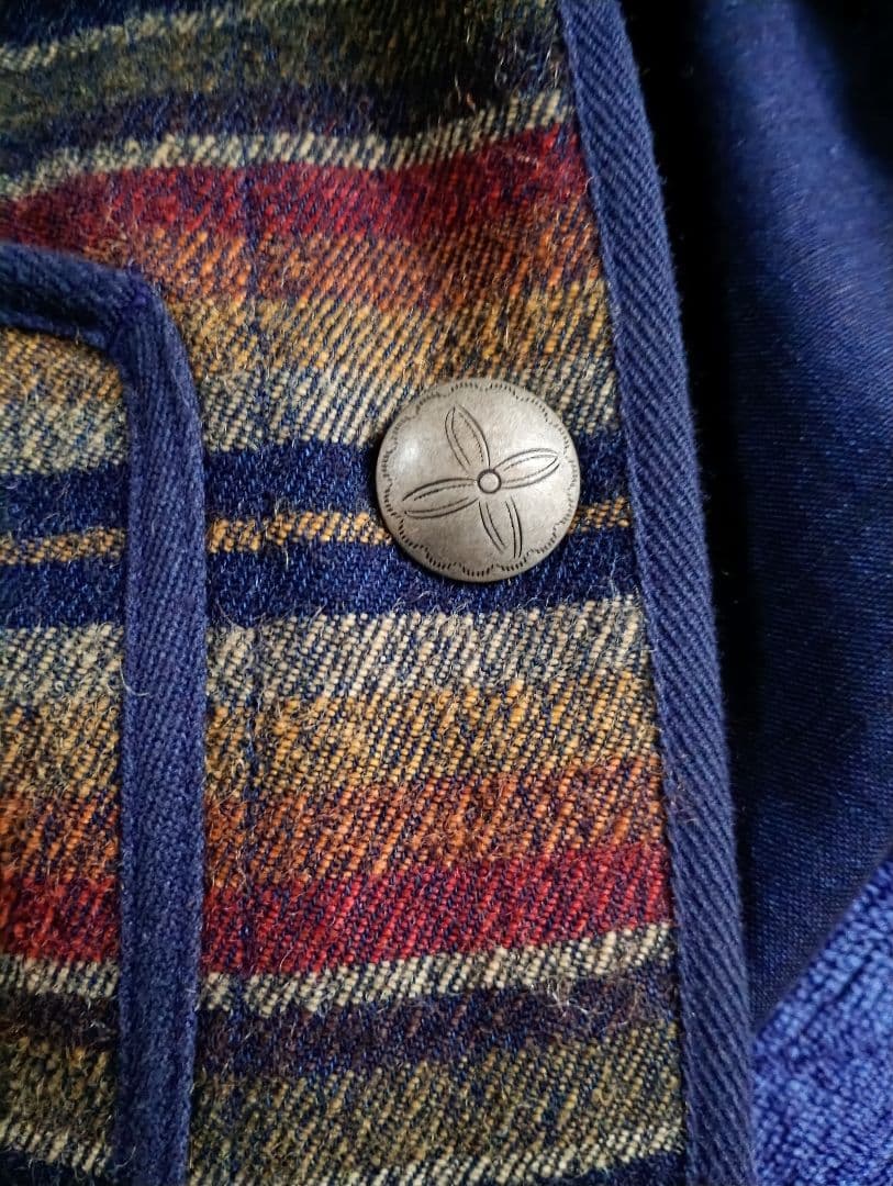 工場 直営 店ファッション - レア RRL ネイティブベスト コンチョ