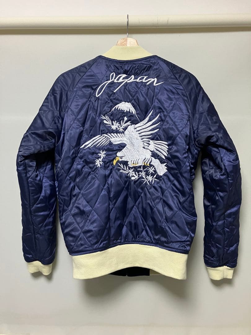 ラピーヌ ロデオアンクル #417 別珍スカジャン ”白虎”紺x紺 サイズM