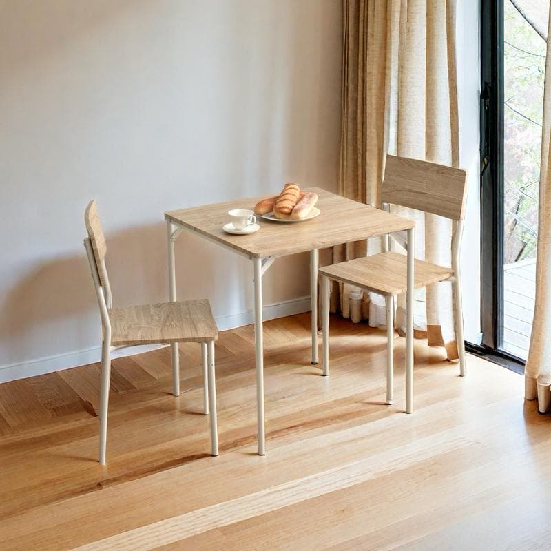 感謝セール！２人用ダイニングテーブルセット（チェア付き）NATURAL 送料無料】 2人用 ダイニングセット 3点 テーブル(幅750mm)+チェア2脚