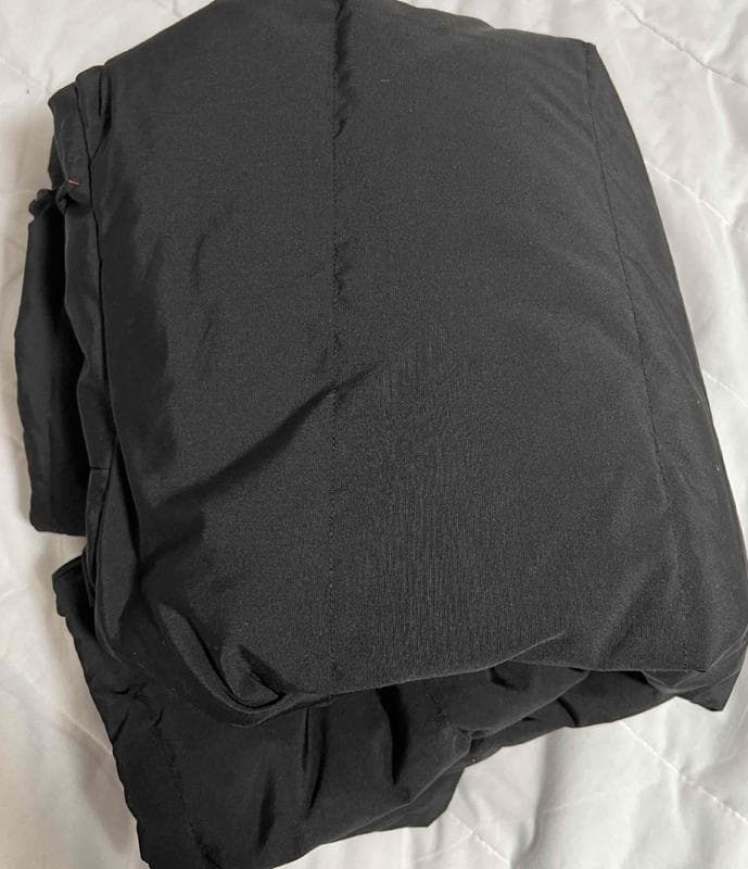 フードダウンコート黒nao.様 撥水加工 フード ロング ダウン コート