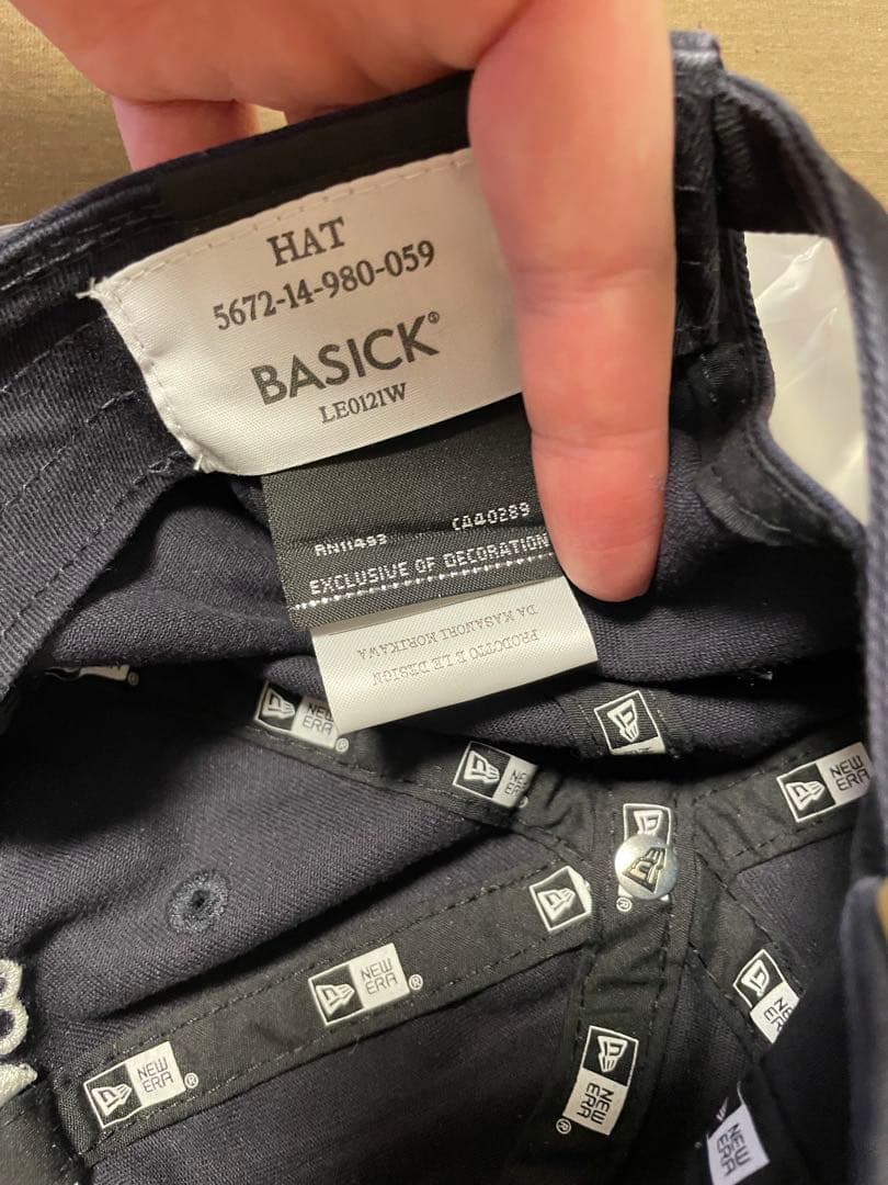 BASICKS NEWERA ベースボールキャップ ネイビー 山田涼介着用 - メルカリ