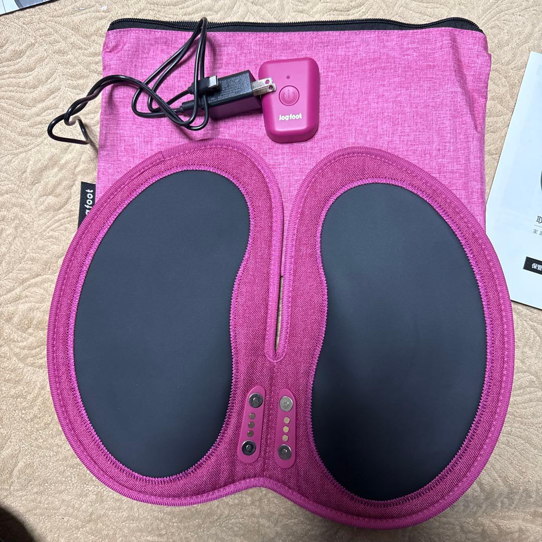 ★【超美品】Jog foot ジョグフット 歩トレパッドピンク★ 特典あり) クーポン使える 千葉真子監修 脚用EMS Jogfoot 歩トレパッド