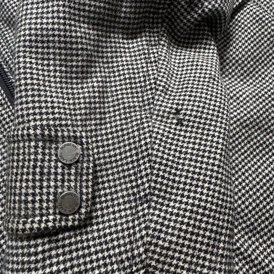 バーバリーブラックレーベル パデッドコート ノバチェック 千鳥柄