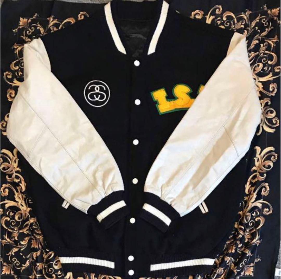 専用OLDSTUSSY/タグ欠損ISTバーシティージャケットスタジャン - メルカリ