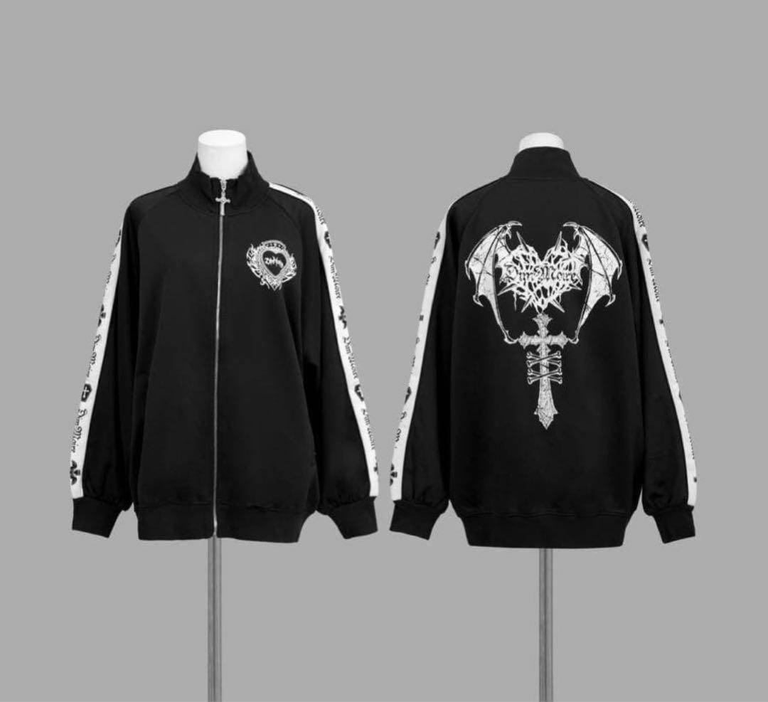 DimMoire ディムモアール ロゴプリント ジャージ トップス BLACK