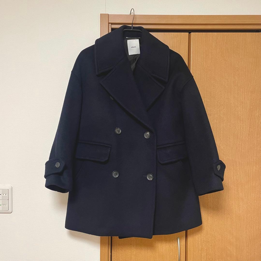 ebure エブール スーパー100sビーバーメルトンPコート 36 - メルカリ