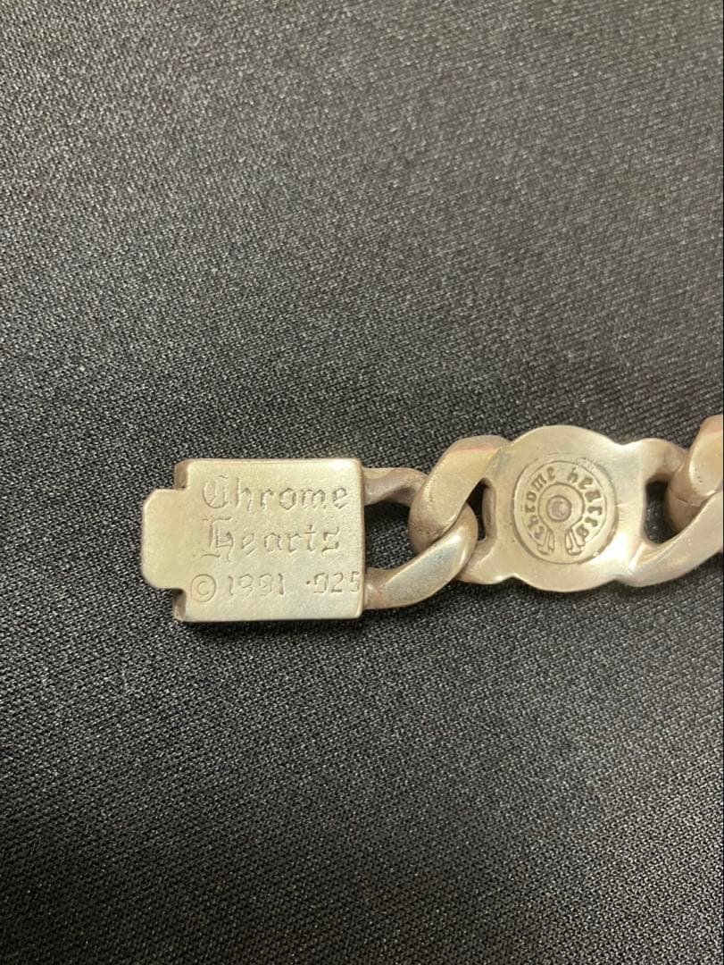 ダイヤ入りオールドクロスリンクブレスレット