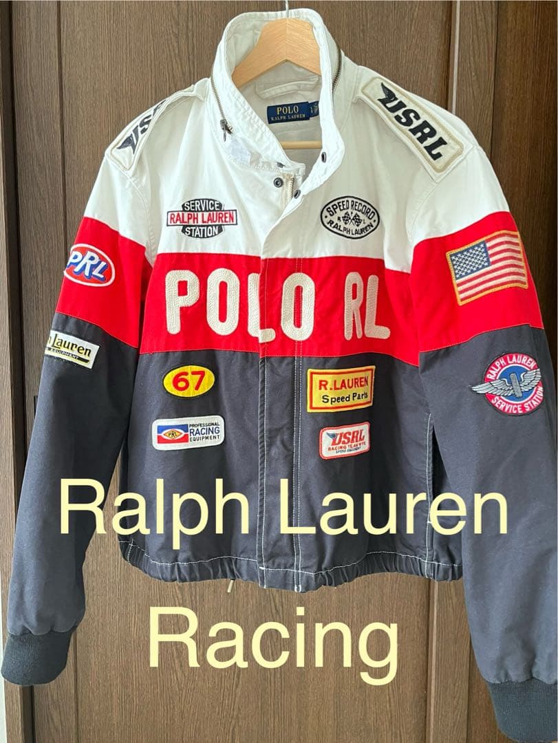 美品】ポロラルフローレン レーシングジャケット polo Racing - メルカリ