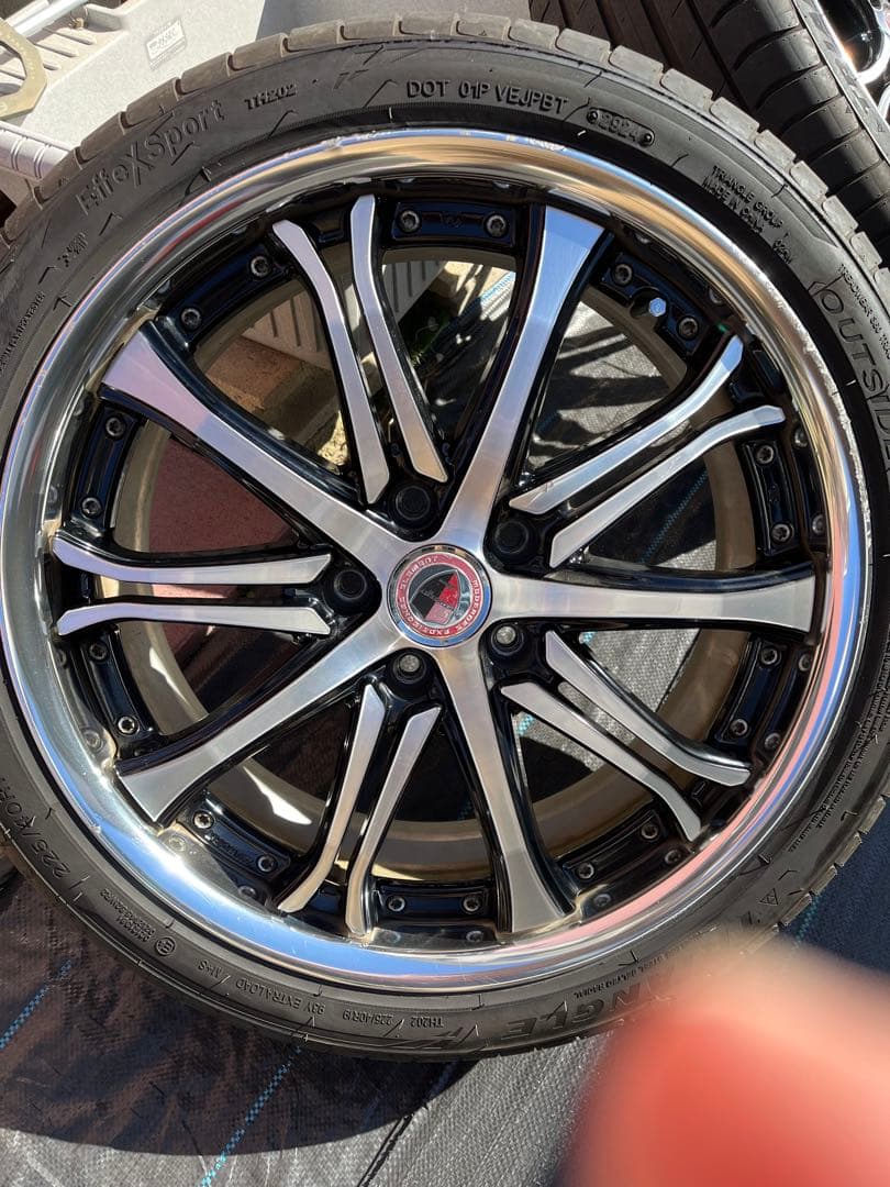 work 19インチ　タイヤホイールセット　7.5j 8j 5穴　114.3