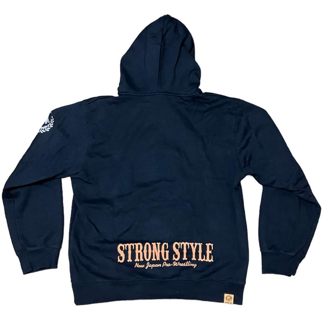古着】 NJPW 1972 パーカー 新日本プロレス ビックロゴ 2Lサイズ
