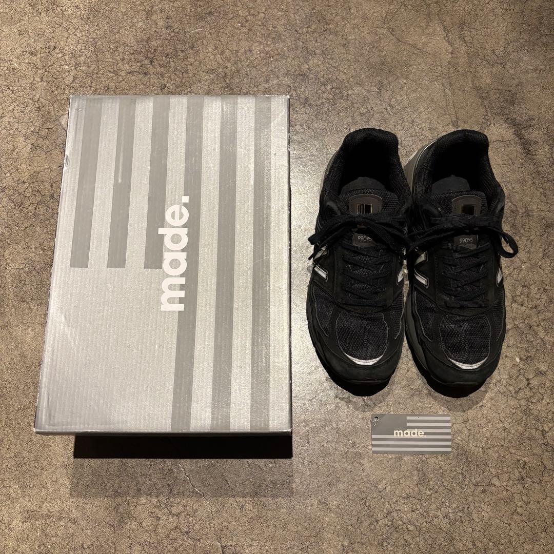 ニューバランス M990BK5 27.5 黒 990v5 USA製 専用箱 - メルカリ