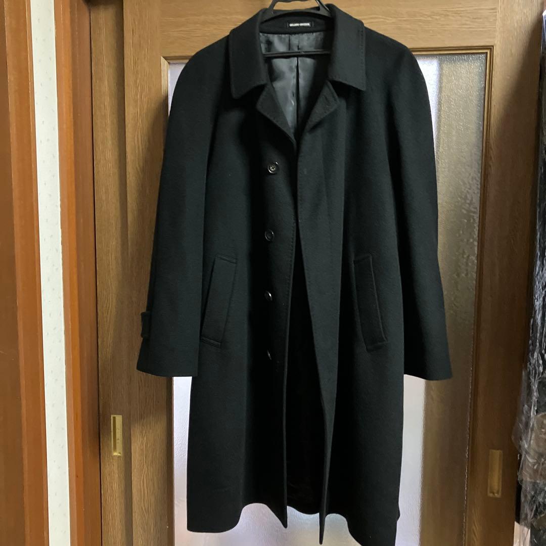 GIULIANO GROSSONI ブラックカシミヤコート - メルカリ