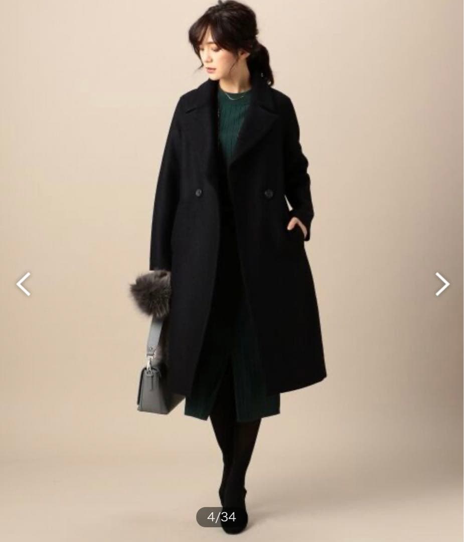 美品✨】 23区 Moessmer 25th 記念 ウールコート 黒寄りの紺色 - メルカリ