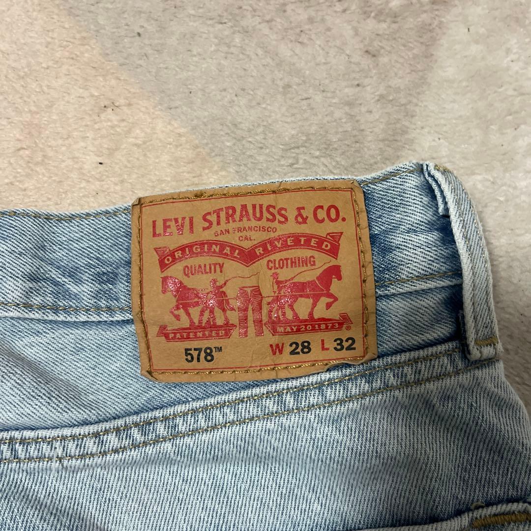 Levi Strauss & Co. 578 W28 L32 ライトブルー - メルカリ