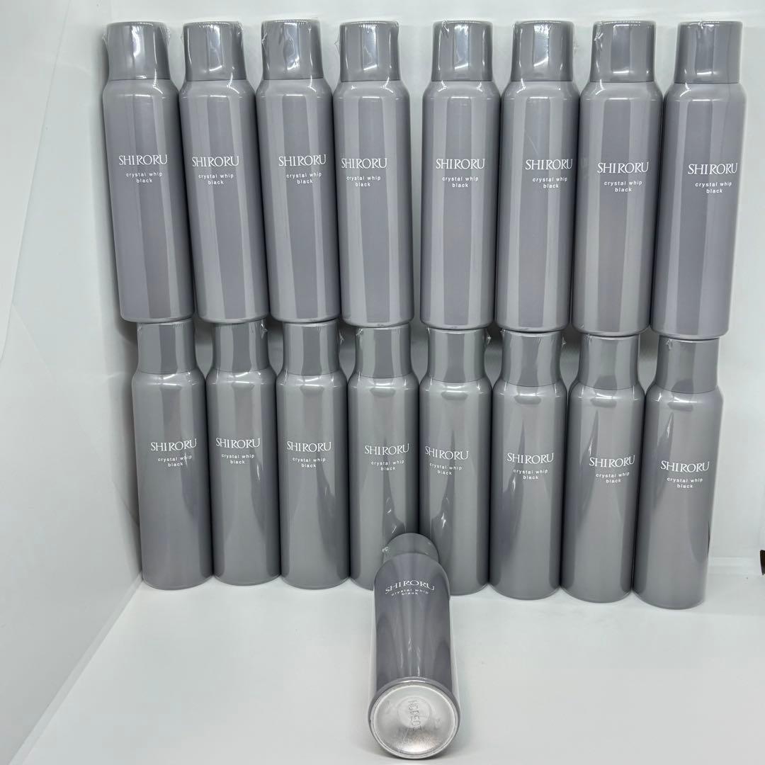 SHIRORU クリスタルホイップ ブラック120g 洗顔料 17本セット SHIRORU（シロル） クリスタルホイップ ブラック 120g 洗顔 炭酸洗顔