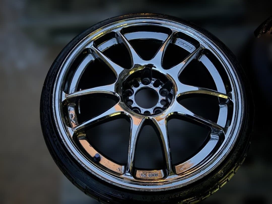 WORK エモーション CR改 18インチ 8.5J 9.5J メッキ 4本