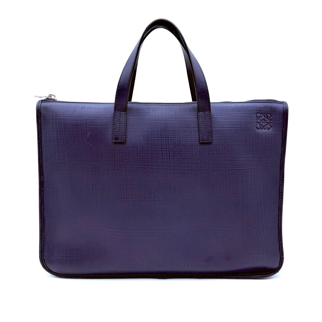良品】LOEWE ロエベ アナグラム ニュートレド ビジネスバッグ レザー