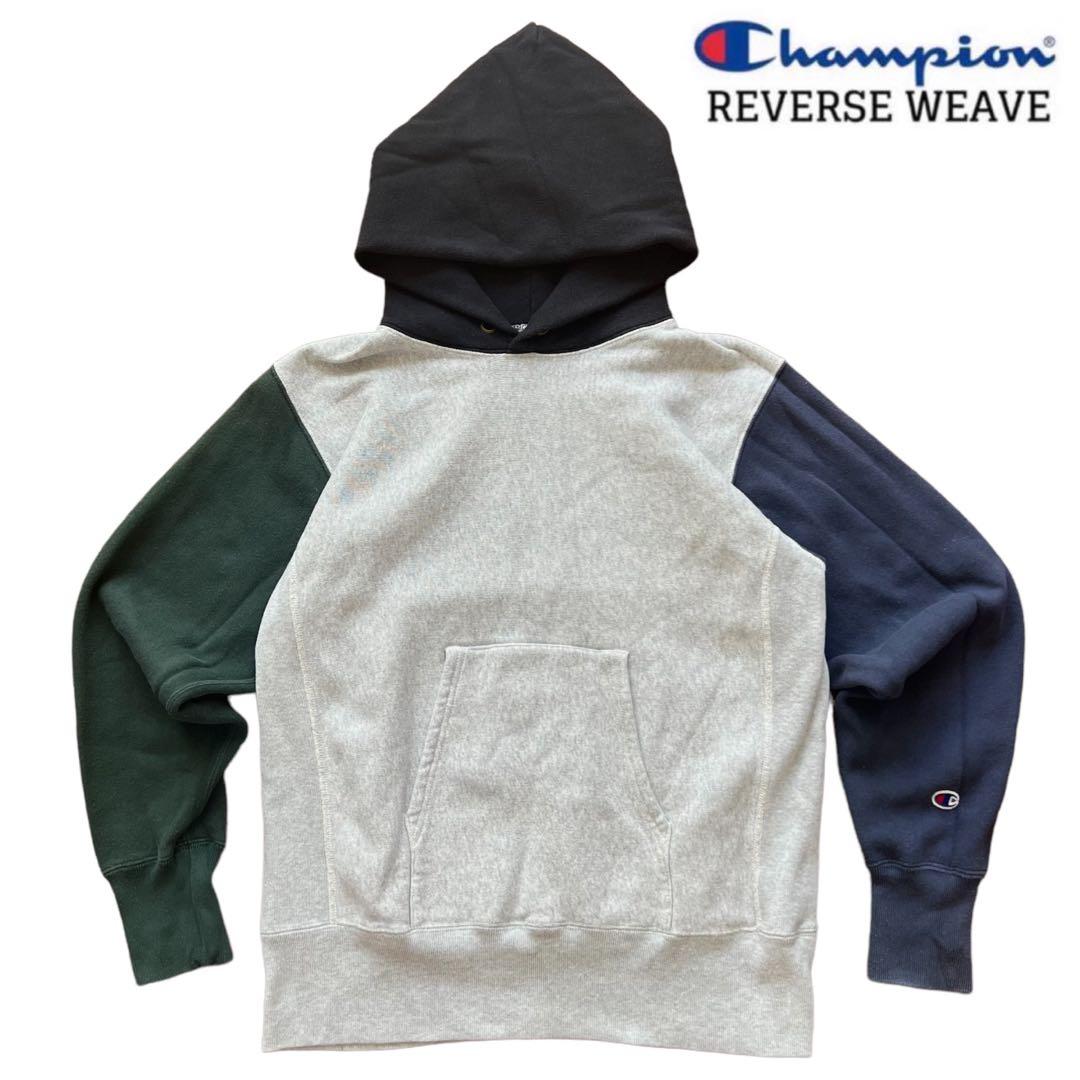 チャンピオン】リバースウィーブ パーカー クレイジー パターン マルチ