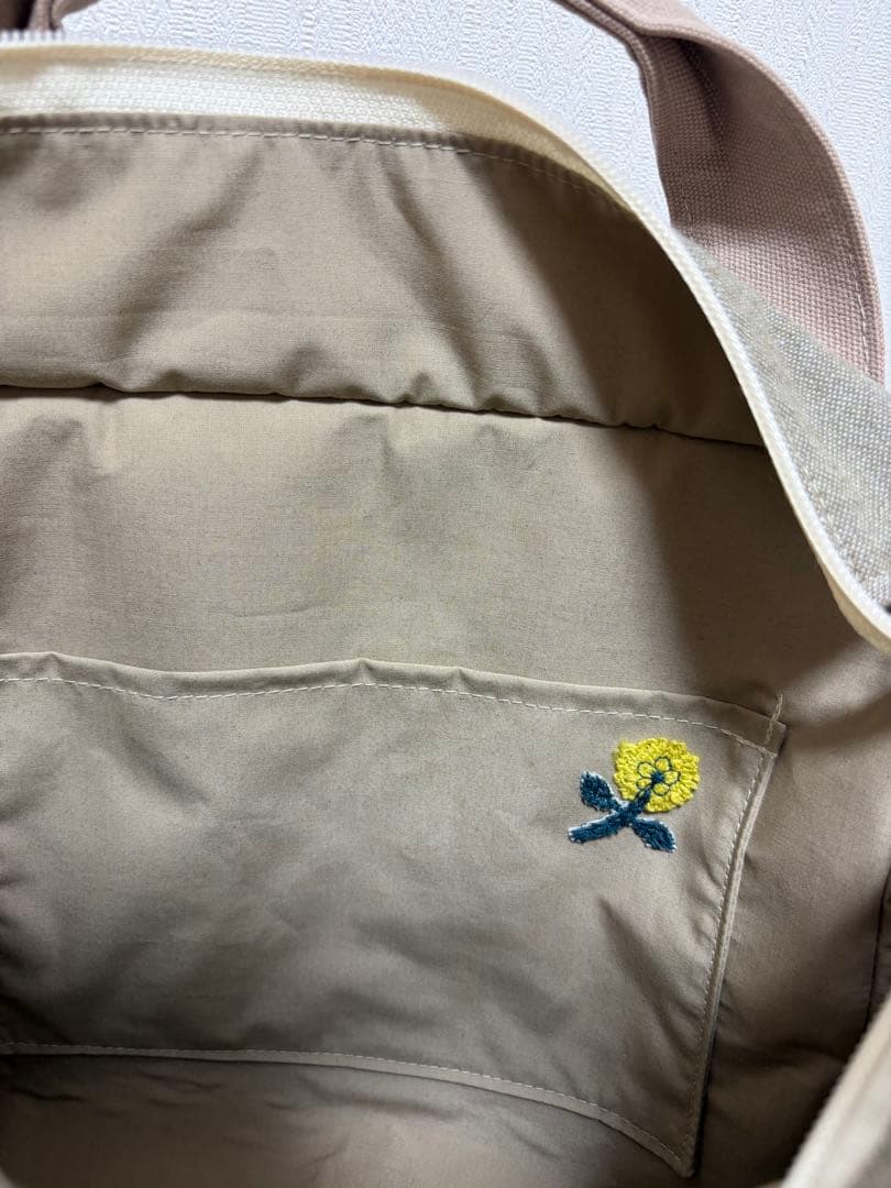 ミナペルホネン＊パッチギャザポケファスナートートL✂️ハンドメイド