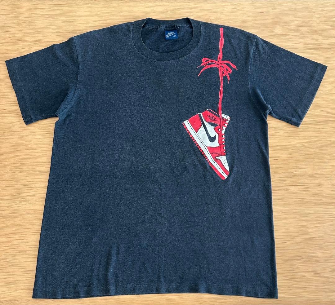 NIKE 肩掛けジョーダン Tシャツ 1980s 紺タグ オリジナル - メルカリ