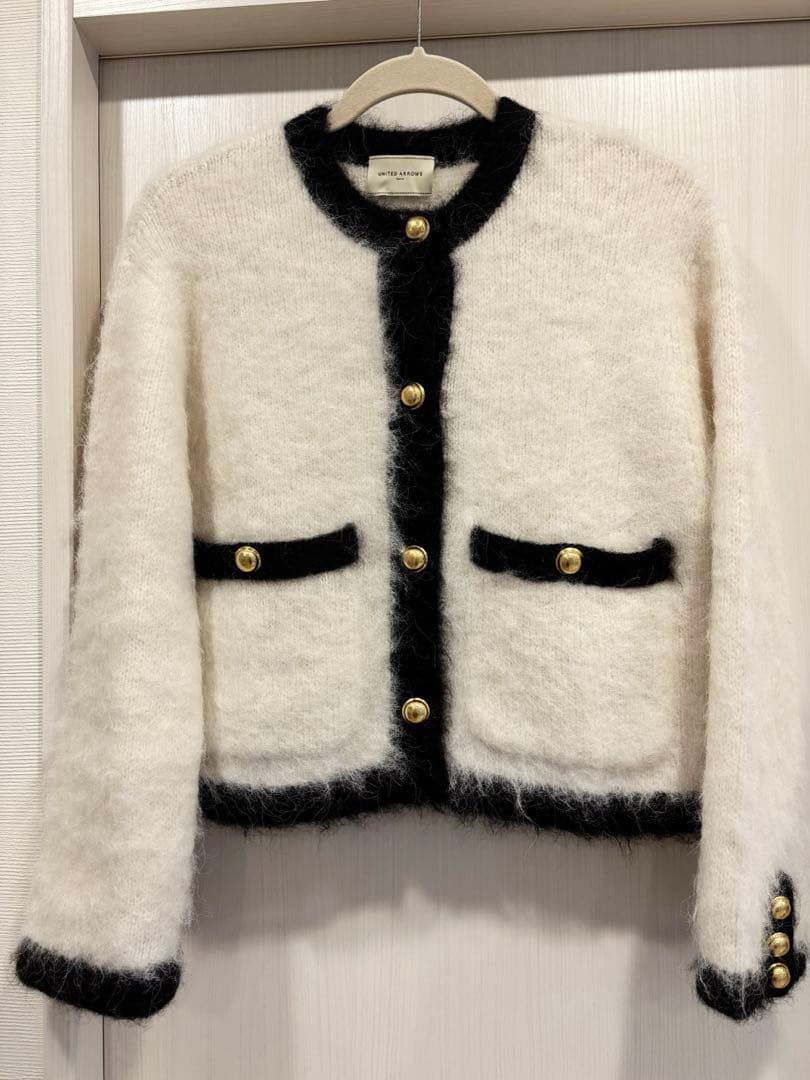 最終価格となりますUNITED ARROWS ノーカラージャケット　アルパカ美品