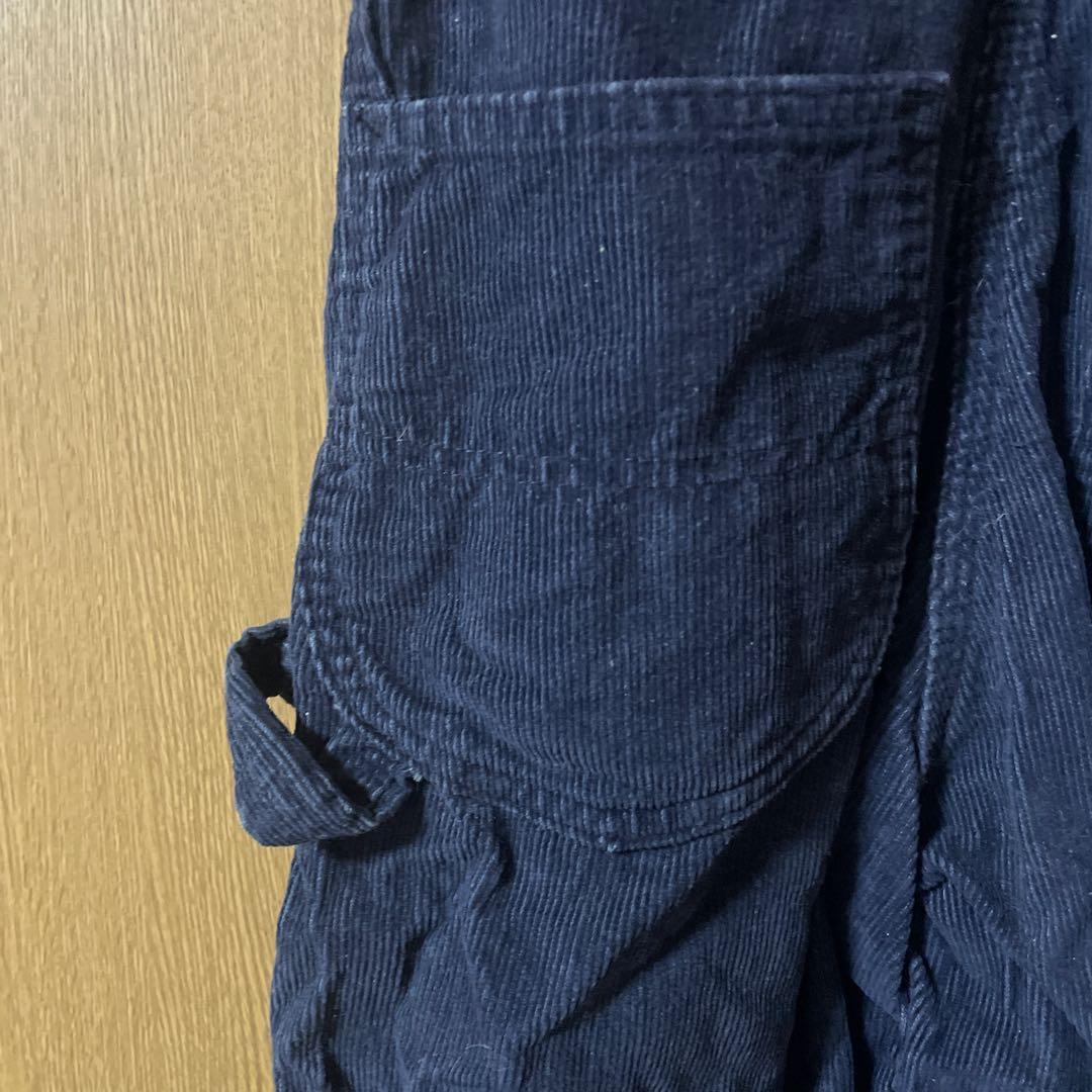 極上美品 Lee ネイビー コーデュロイ オーバーオール Lee コーデュロイ