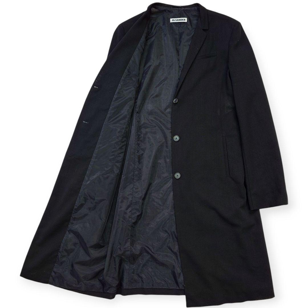 JIL SANDER ジルサンダー シースルー ビンテージ チェスターコート 関税込 上品 ジルサンダー チェスターコート オーバーサイズ (Jil