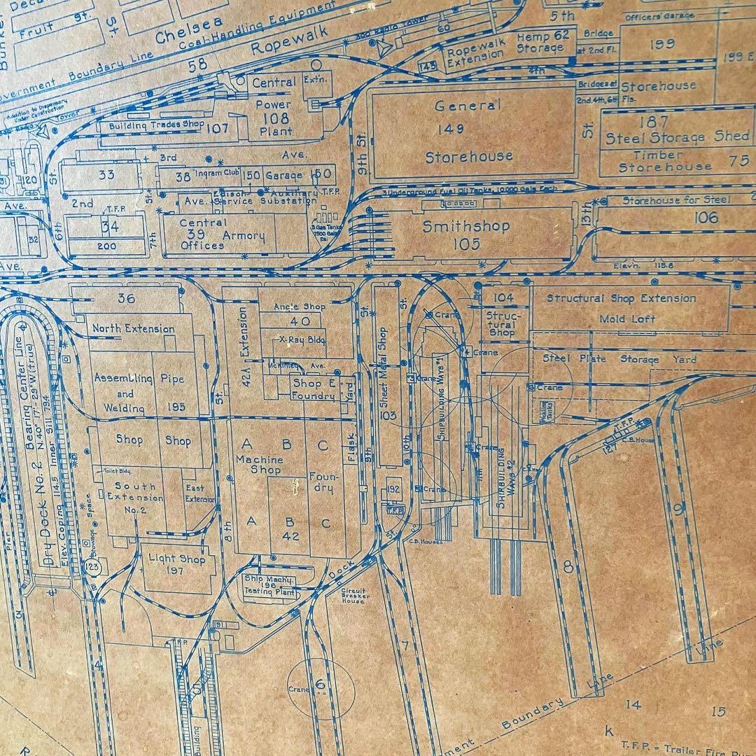 アメリカンビンテージ雑貨 古地図 USNAVY ブロカント 古道具 アンティーク