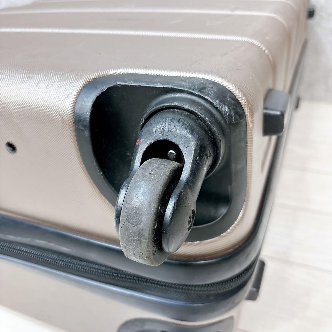 無印良品 MUJI バーを自由に調節できるハードキャリーケース 62L