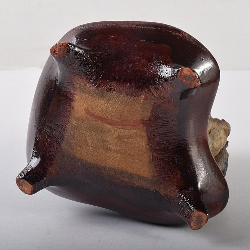 AAA様専用 天然石 岩屋観音 仏像 置物 共箱 題字 清石山人 F R8553