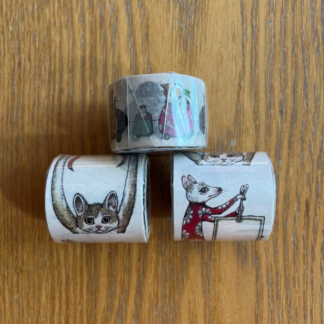 新品］ヒグチユウコ、マスキングテープとロールふせん、3つセット