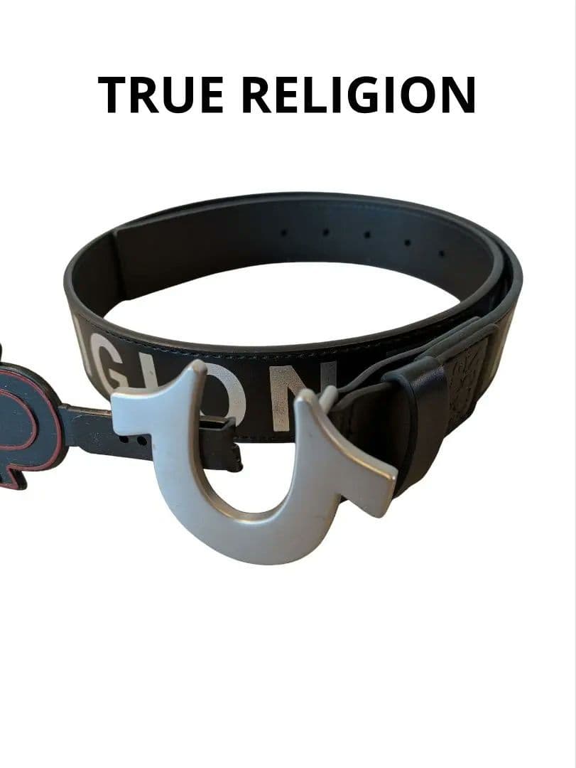 日本未発売】TRUE RELIGION ベルト サイズ34 ブラック/シルバー - メルカリ