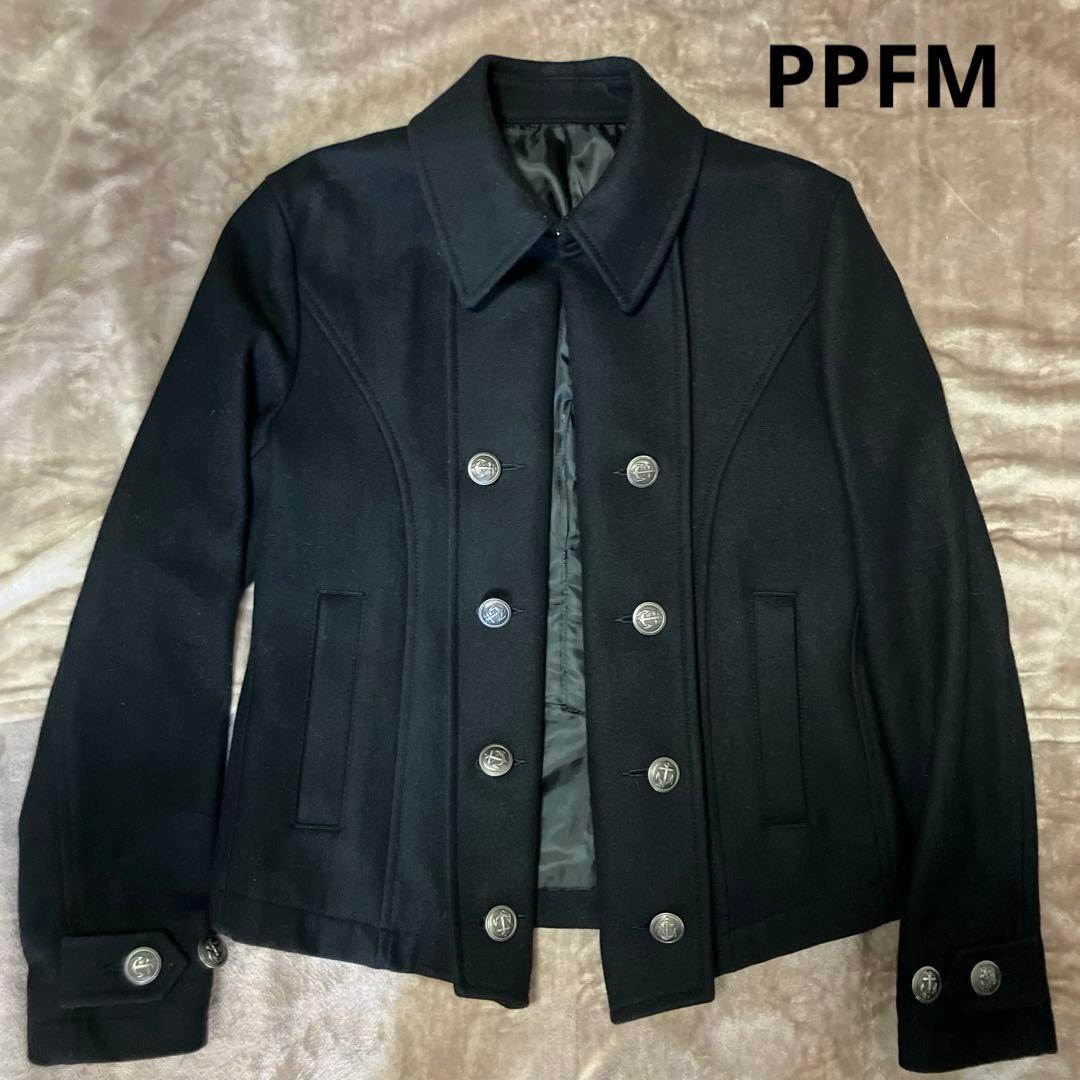 美品】PPFM ナポレオンジャケット ピーコート ウールコート Lサイズ