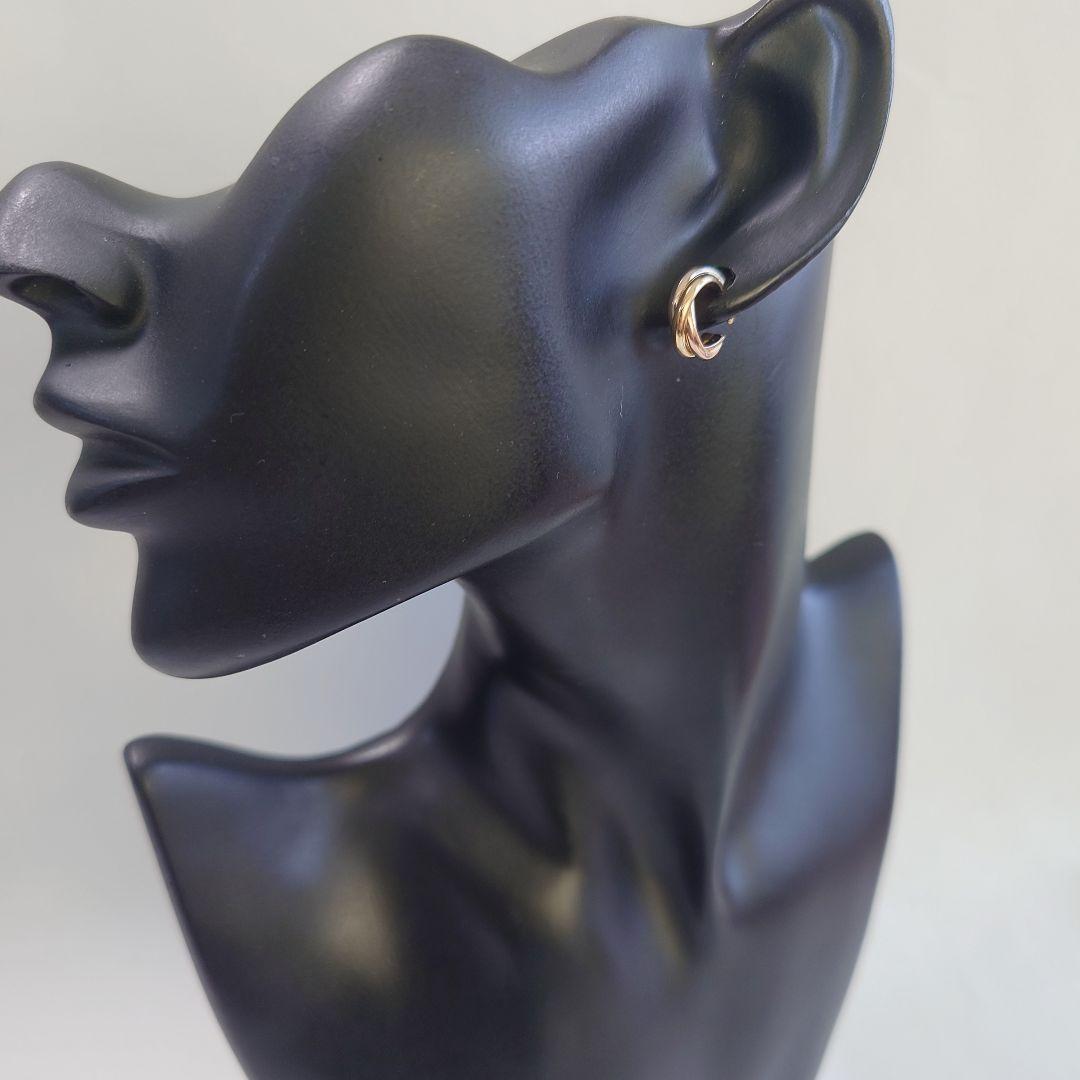 磨き済み】カルティエ トリニティ フープ ピアス 片耳用 7284 - メルカリ