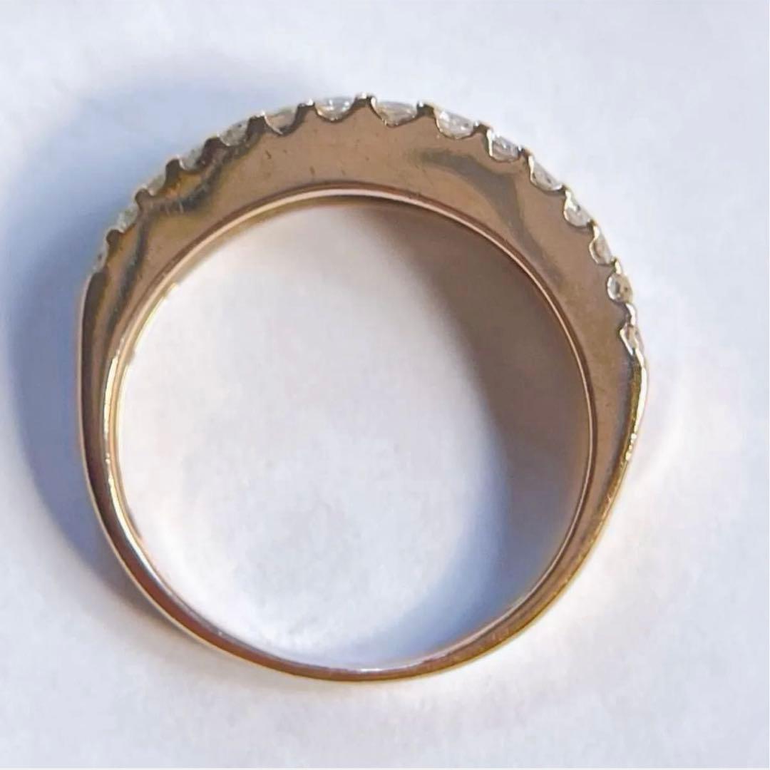 【4234】 K18PG 天然ダイヤモンド 1.00ct 11.5〜12号 鑑別