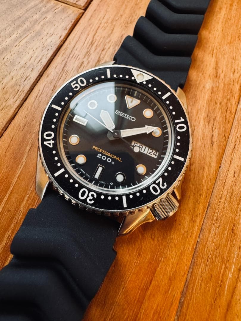 SEIKO 7C43-6010 セイコーダイバー レトロ 美品 ジュビリーベルト