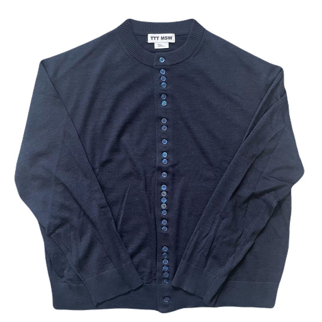 TTT_msw 25ss Crew neck cardigan（NAVY） - メルカリ