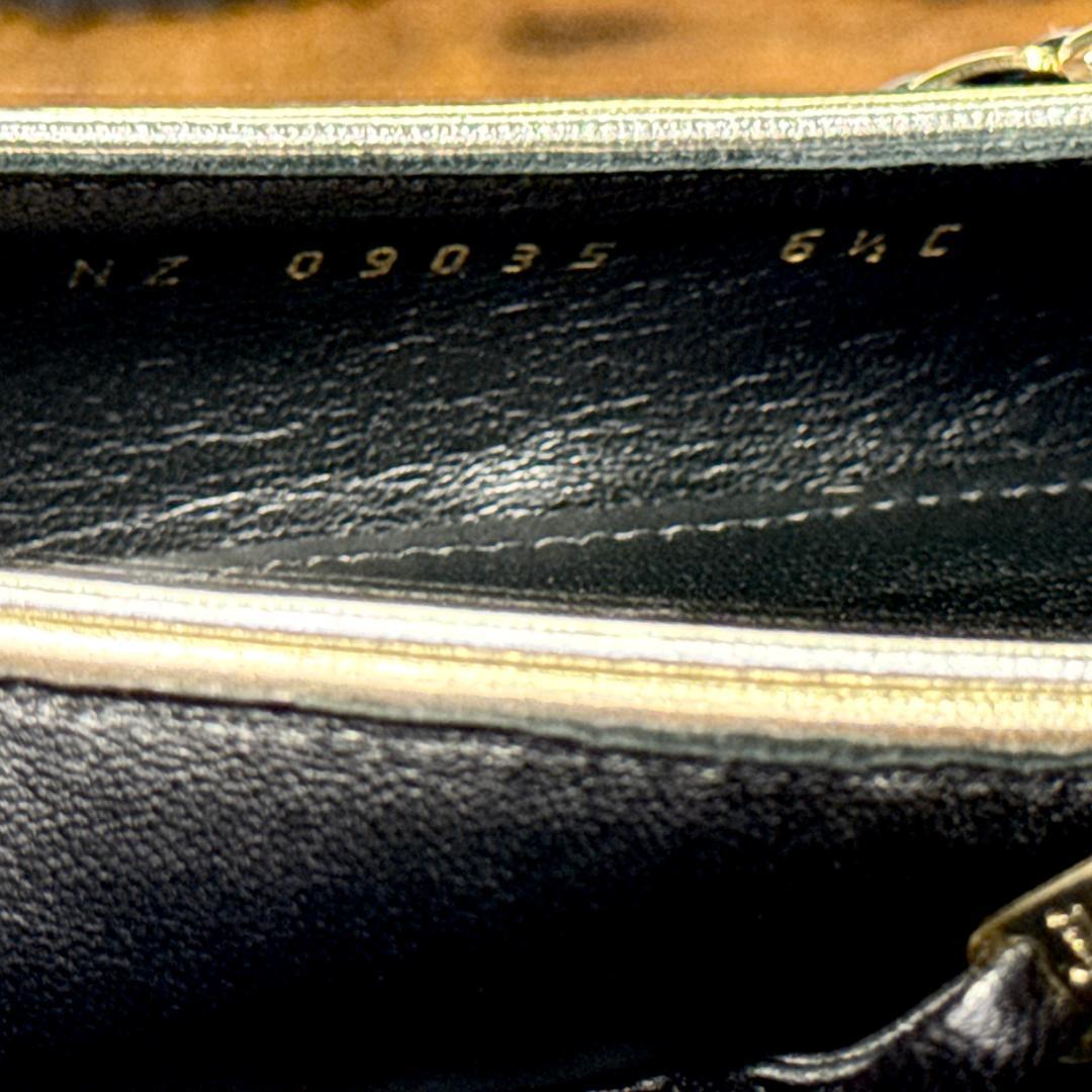 ☆即発 フェラガモ SANDY 厚底 バレエ 黒 6.5C 極美品 ナッパレザー