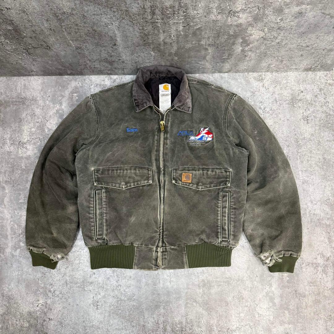 カーハートジャケット　J165 MOS Carhartt（カーハート） △△ ボンバージャケット 2XL J165 MOS カーキ