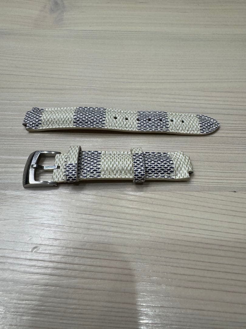 ルイヴィトン　タンブール ダミエ・アズール キャンバス ストラップ LOUIS VUITTON（ルイ・ヴィトン） ダミエ・アズール タンブール用 時計