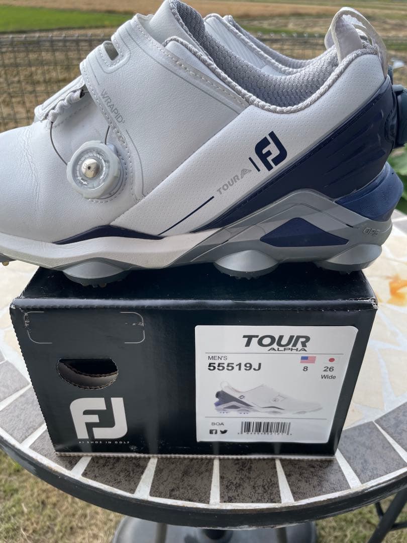 FJ ゴルフシューズ 55519J 26cm ホワイト FootJoy ホワイト 白 ゴルフシューズ 26.5cm - メルカリ